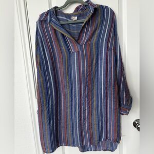 Keep in touch Longsleeve Striped Tunic